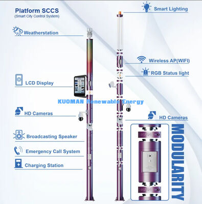 Akıllı Sistem Kontrolü LED Gizli Açık Işık direği Akıllı Uzak Işıklar direği