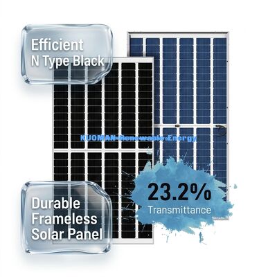 540W 550W Mono Perc Güneş Paneli, %22 Verimlilik ve Çerçevesiz Cam Tasarım