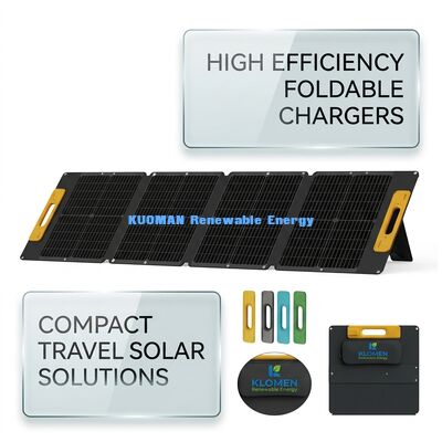 120W Polikristal Taşınabilir Güneş Paneli IP68 Su Geçirmez Katlanabilir Güneş Paneli Outdoor Seyahat İçin