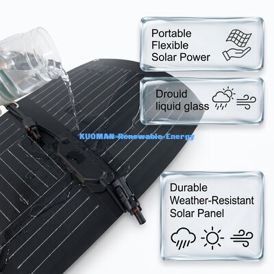 100W ETFE kaplamalı, dağcılık ve karacılık için bükülebilir esnek güneş paneli