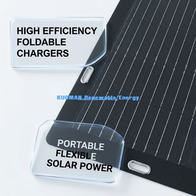 50W Monocrystalline Esnek Güneş Paneli Açık Hava Maceraları için Kolay Peel ve Yapışkan Yapışkan Destekle