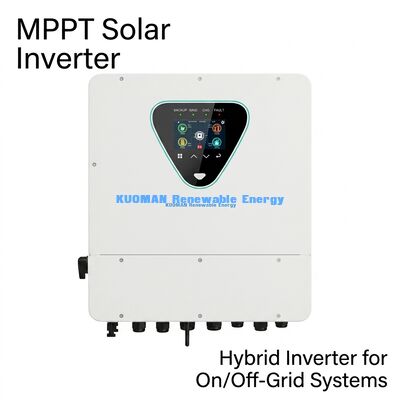 Ev ve ticari kullanım için çift MPPT ve IP65 derecelendirme ile 6KW Güneş Hibrit Inverter