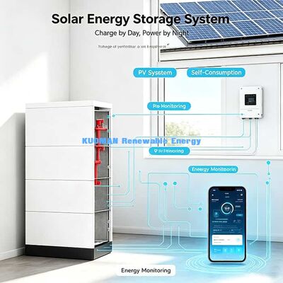 Konut Güneş Enerjisi yedekleme için genişletilebilir 48V LiFePO4 yığınlı batarya