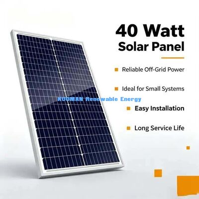 Tekne Deniz Gücü, Yard Lamp ve İzleme Kamerası için 40W Monocrystalline Güneş Paneli