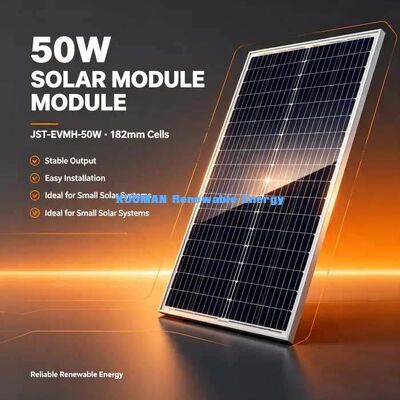 50W Yüksek Verimli Güneş Paneli 700V Sistem Voltajı Değerlendirmesi Güvenli Şebeke Dışı Güç
