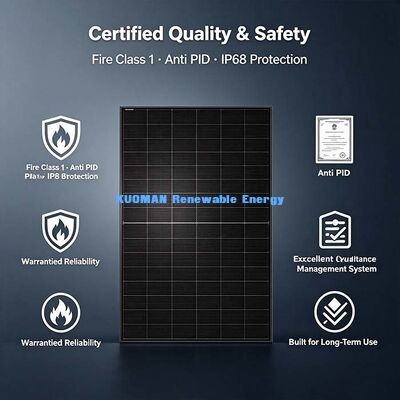 30-450W Zayıf Işık Optimizli Güneş Paneli, Ev, RV ve Tekne Gücü İhtiyaçları İçin Dayanıklı Açık Hava PV Paneli