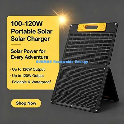 20W Taşınabilir Katlanabilir Güneş Şarj Panli, Van-Life Kampı için Yüksek Verimlilikli Monokristal Güneş Enerjisi