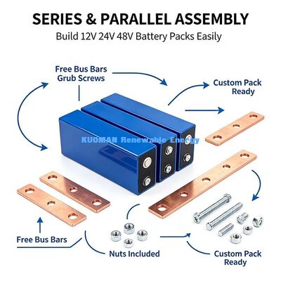 3.2V 100Ah CATL Prizmatik LiFePO4 Pil Hücresi, Ücretsiz Bağlantı Baraları, 12V 24V 48V Pil Paketi Yapımı İçin Lityum Hücre