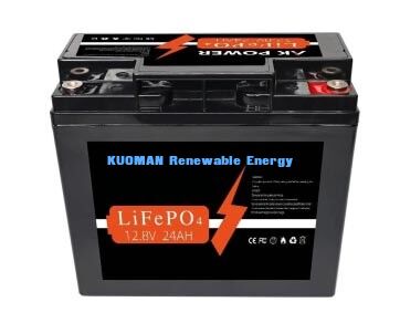 12V 24Ah LiFePO4 Bataryası, 307.2Wh Enerji ve Derin Döngü Uygulamaları için ABS Kasa Malzemesi