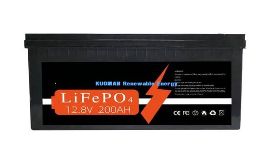 12V 200Ah LiFePO4 derin döngülü batarya 8000 döngü ve enerji depolaması için 10 yıllık garanti