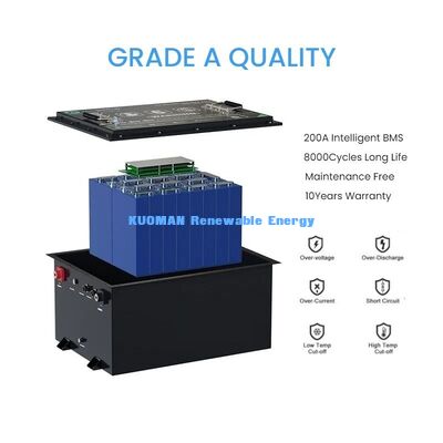 KM 48V -50-150Ah Özel Golf Arabası LiFePO4 Pil 8000 Dönem