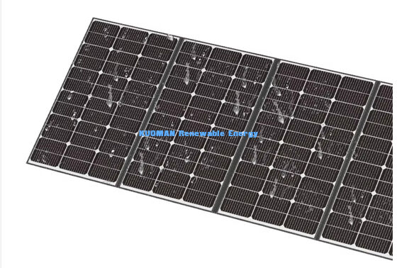 400W 40.3V IP68 Su Geçirmez Taşınabilir Katlanabilir Güneş Paneli Outdoor Maceralar İçin