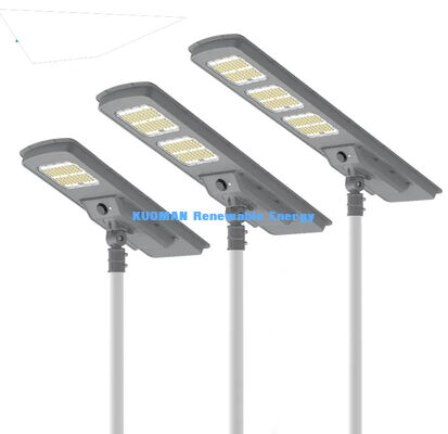 All In One LED Güneş Sokak Işığı 220lm / W IP65 Su geçirmez 2-3 Yağmurlu Günlerle Yolu ve Bahçe Işığı için Yedek