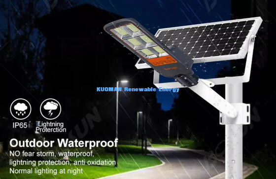 Çift Kollu Su Geçirmez Güneş Sokak Lambası 100W-500W Bahçe ve Yol İçin Özelleştirilmiş Yol Güneş LED Işığı