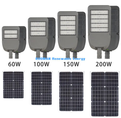 Dış Mekan IP65 Su Geçirmez 50 W Güneş Sokak Lambası Ayrık Güneş Sokak Lambası