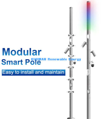 Dış mekan akıllı güneş wifi şehir sensörleri akıllı sokak lambası direği