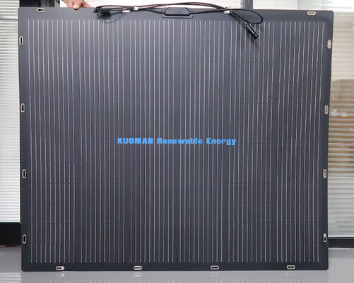 100W IP68 Su geçirmez 360° Eğilebilir Esnek Güneş Paneli FCC Sertifikasıyla Çatı ve Tekneler için