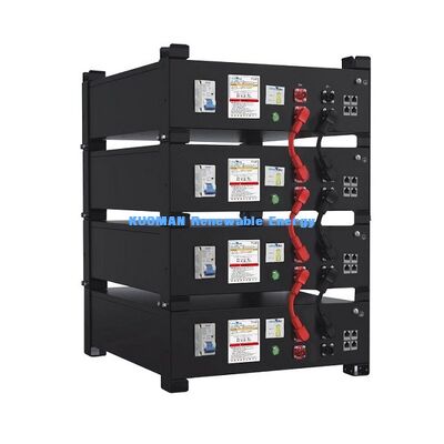 KM Yeni Güç 51.2V 400Ah LiFePO4 Ev Batarya Depolama Sistemi, 10.24KWh~30.72KWh Kapasite ve 6000 Döngü Ömrü