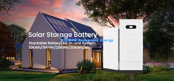 Ekoloji dostu yığılabilir LiFePO4 Bataryası 51.2V 400Ah Ev Enerji Depolama için 10 yıllık garanti ile