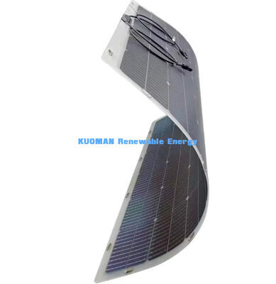 IP67 Su Geçirmez 200W Güç Çıkışı 360° Bükülebilir Esnek Çift Yüzlü Güneş Paneli Karavan, Ev ve Seyahat İçin
