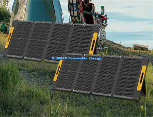 120W Yüksek Güçlü Poly Silikon Taşınabilir Güneş Paneli IP68 Su geçirmez derecelendirme ve katlanabilir tasarım