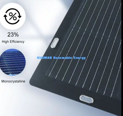 Sırt Çantaları ve 12V Piller İçin Kolay Soyulup Yapıştırılabilen Yapışkan Destekli 50W Monokristal Esnek Güneş Paneli