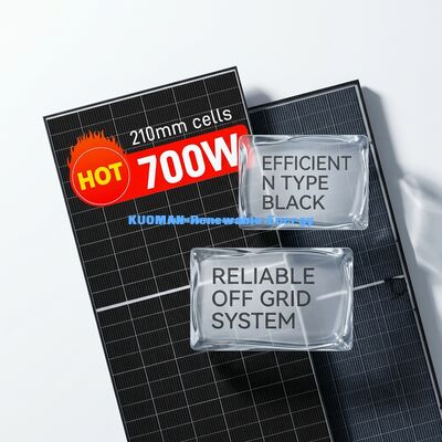 700W Monocrystalline Güneş Paneli IP65 Hava Duruma Dirençli PV Modülü 1722x1134x30mm