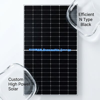 %22 Verimlilik ve Yarı Kesilmiş Hücre Tasarımı ile 400-500W Özel Yapılmış Monokristal Güneş Panelleri