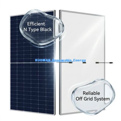 Ev ve ticari kullanım için IP65 hava direnci ile N Tipi Monocrystalline Güneş Paneli