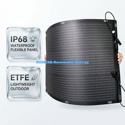 RV Seyahatleri ve Açık Hava Maceraları için Hafif 100W Esnek ETFE Güneş Paneli