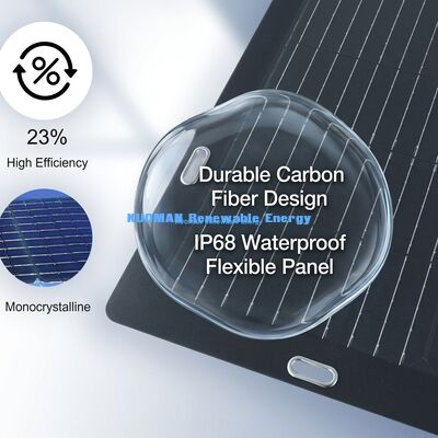 RV Seyahatleri ve Açık Hava Maceraları için Hafif 100W Esnek ETFE Güneş Paneli