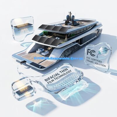 210W Ultra-İnce IP65 Dereceli RV, Deniz ve Şebeke Dışı Kullanım İçin Esnek Güneş Paneli