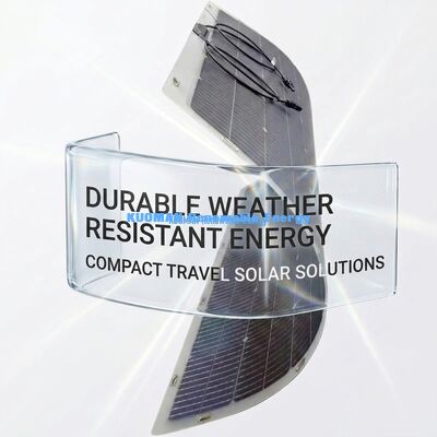 360 derece bükülebilir iki yüzlü esnek güneş paneli 200W IP68 Karbon lifli su geçirmez