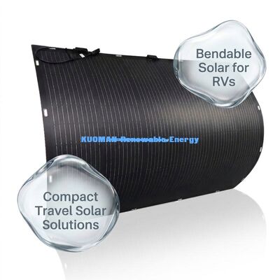 Çatı RV Marine için IP68 Su geçirmez ve 360 Derece Eğilebilir 800W Esnek Güneş Paneli