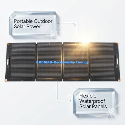 300W Katlanabilir Taşınabilir Güneş Paneli, Yüksek Verimli Şarj İçin Askeri Sınıf IBC Hücreli