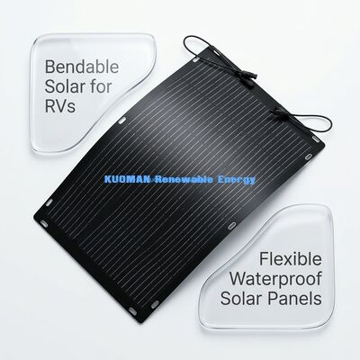 RV Seyahatleri ve Açık Hava Maceraları için Hafif 100W Esnek ETFE Güneş Paneli