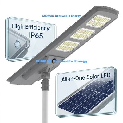 LiFePO4 Pil Akıllı Kontrolü ve 220 lm/W Yüksek Verimlilikli Hepsi Bir Güneş Sokak Işığı