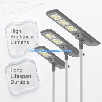 LiFePO4 Pil Akıllı Kontrolü ve 220 lm/W Yüksek Verimlilikli Hepsi Bir Güneş Sokak Işığı