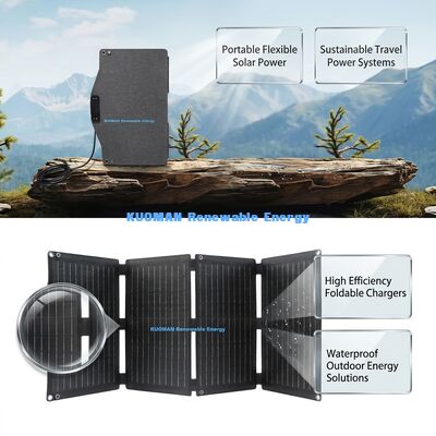 40W ETFE IP67 Su geçirmez USB Tipi-C ile taşınabilir katlanabilir güneş paneli şarj cihazı