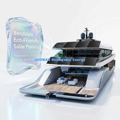 Çatı RV Marine için IP68 Su geçirmez ve 360 Derece Eğilebilir 800W Esnek Güneş Paneli