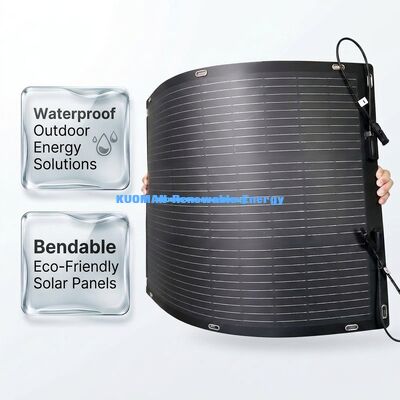 RV Seyahatleri ve Açık Hava Maceraları için Hafif 100W Esnek ETFE Güneş Paneli