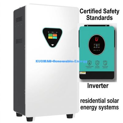 51.2V 300Ah Güneş Hibrit LiFePO4 Pil Sistemi, 6000 Döngü ile Şebekeden Bağımsız Ev Enerji Depolama
