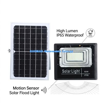 120Lm/W Yüksek Lümen Güneş Enerjili Projektör, IP65 Su Geçirmez ve 50W-300W Çıkışlı, Dış Mekan Otoparklar İçin