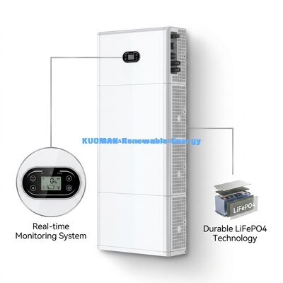 Ekoloji dostu yığılabilir LiFePO4 Bataryası 51.2V 400Ah Ev Enerji Depolama için 10 yıllık garanti ile