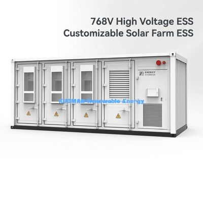 Sürdürülebilir Güneş Çiftlikleri İçin Özelleştirilebilir 215KWh Ticari Enerji Depolama ESS Pil