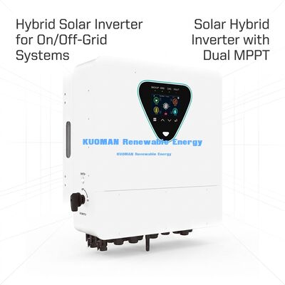 Ev ve ticari kullanım için IP65 derecesi ve paralel çalışma ile BSR 6KW hibrit güneş inverteri