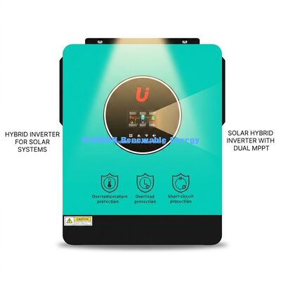 Ev Güneş Enerjisi Sistemleri için WiFi İzleme ve Paralel Çalışma ile BSR IP65 6KW Hibrit Inverter