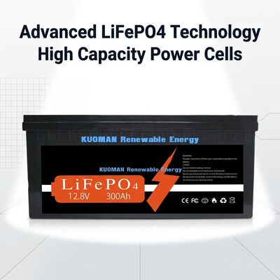 Enerji Depolama için Özelleştirilmiş 12V 300Ah Lityum Pil, 3840Wh Enerji ve 8000 Döngü Ömrü