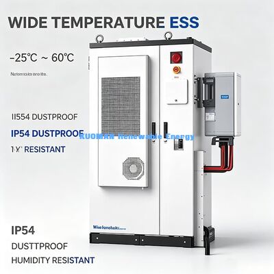 Küresel Sertifikalı Hepsi Bir Arada Ticari Solar ESS 107,52kWh 50kW Hibrit İnvertör Fabrika Otel Depolama Ünitesi
