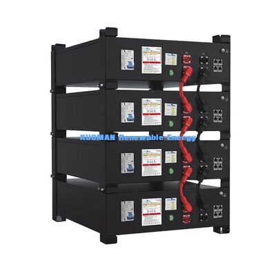 51.2V yığılabilir LiFePO4 bataryası 10.24kWh 30.72kWh